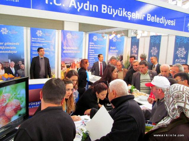 Aydın büyükşehir belediyesinin Fuardaki standı